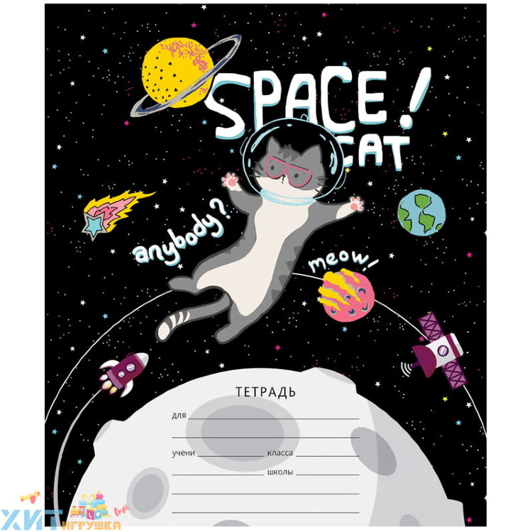 Тетрадь 12 л. кл. Космос. Fantastic space в ассортименте ArtSpace Т12к_29818